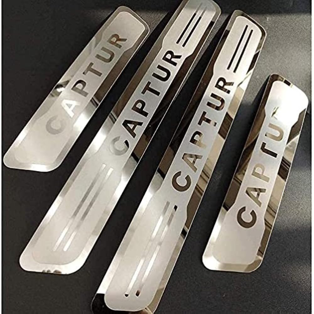 ENFILY 4pcs Stainless Steel Car Door Sill Protector Accessories for CAPTUR 2014-2023 Threshold Anti-wear Trim Abrasion Pedal Cover von ENFILY