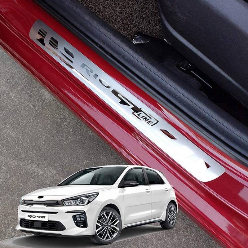 ENFILY Einstiegsleisten aus Edelstahl für Kia Rio Gt Line GT-Line, 4 Stück von ENFILY