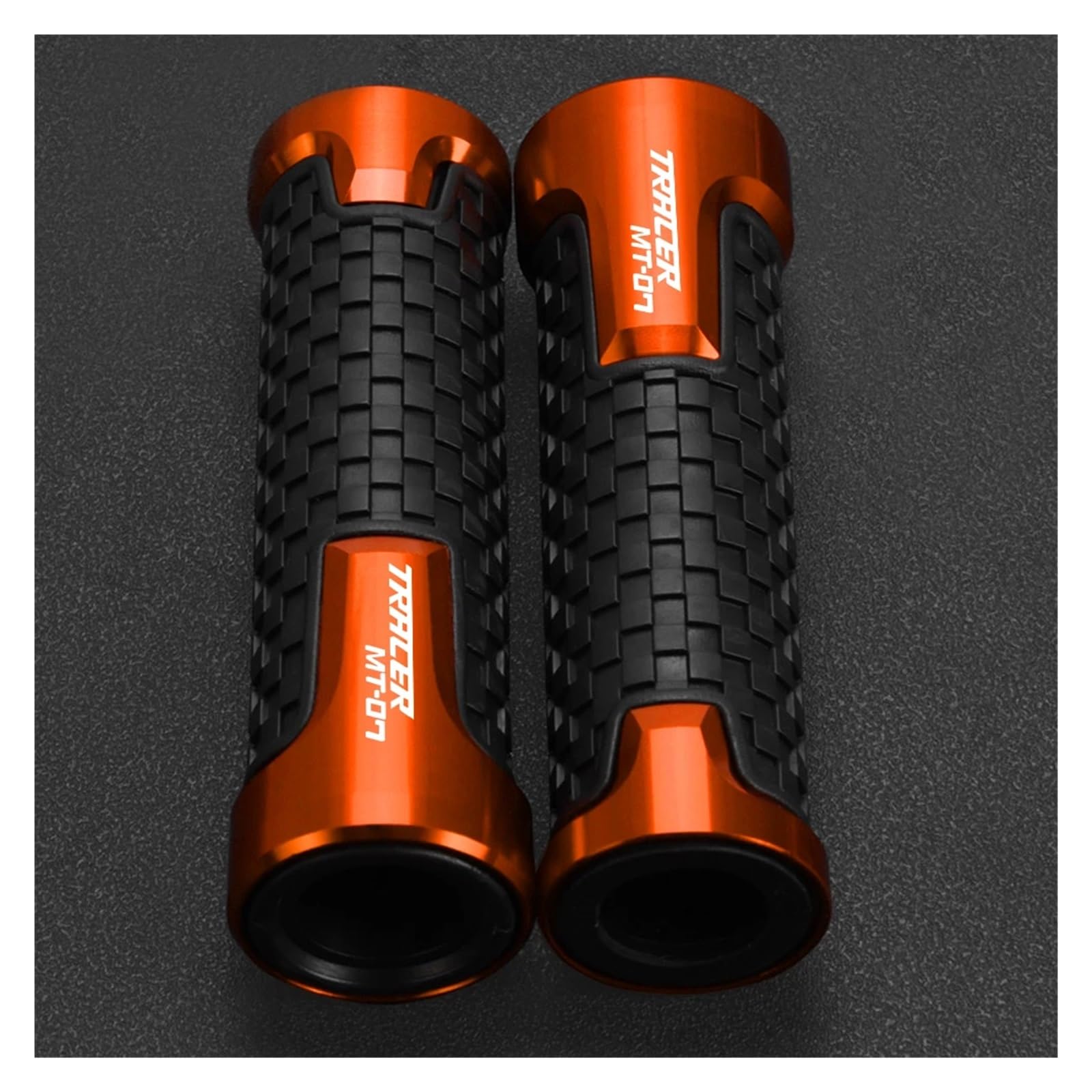 ENGEBS Motorrad Griff Abdeckung FÜR 7 9/gt Tracer 700 900 / Gt MT09 2020 2021 2022 2023 Tracer MT07 Lenkergriffe Lenkerkappen Endstopfen Motorrad(Orange Handle) von ENGEBS