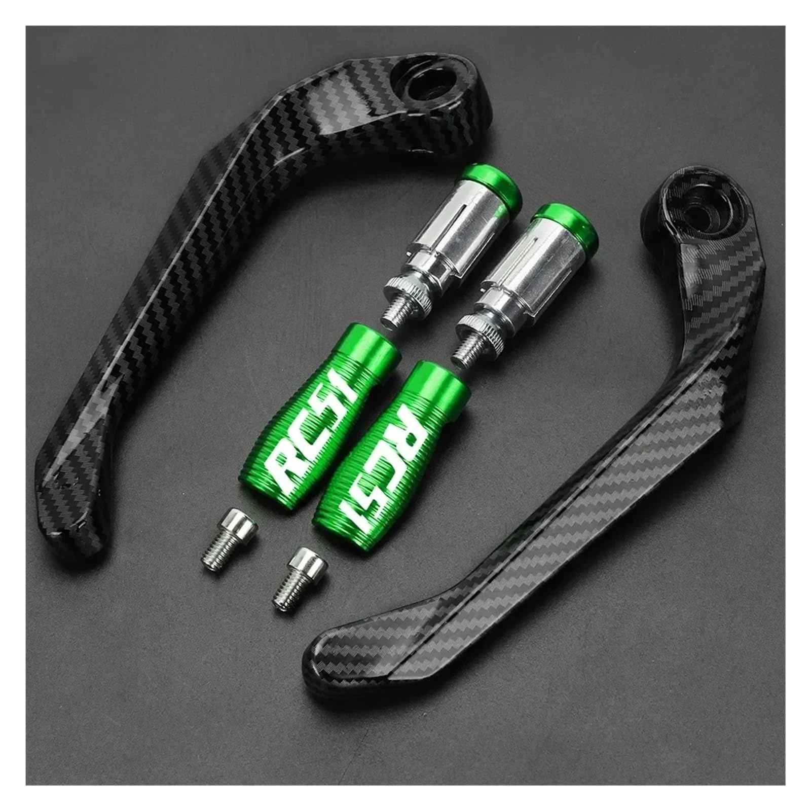 Handschutz für Motorradlenker Für Hon@&da RC51 RC 51 2000 2001 2002 2003 2004 05-2006 Motorradzubehör Lenker Bremskupplungshebel Handschutz Schutz(Green-RC51) von ENGEBS