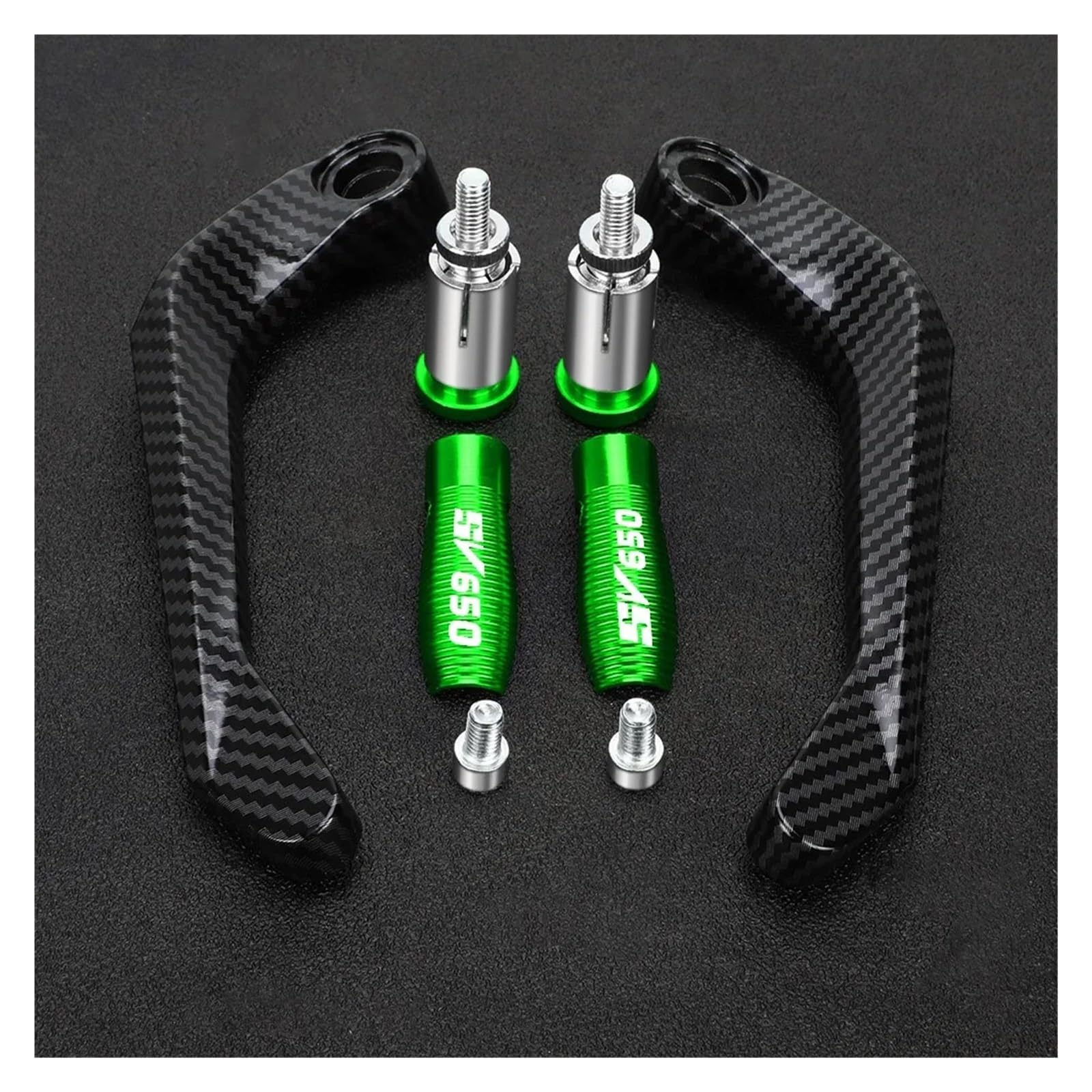 Handschutz für Motorradlenker Für Suzuki SV650 SV 650 1999-2015 2021 2020 SV650S SV650X Motorradlenker Bremskupplungshebel Handschutz Handschutz(Green with Logo) von ENGEBS