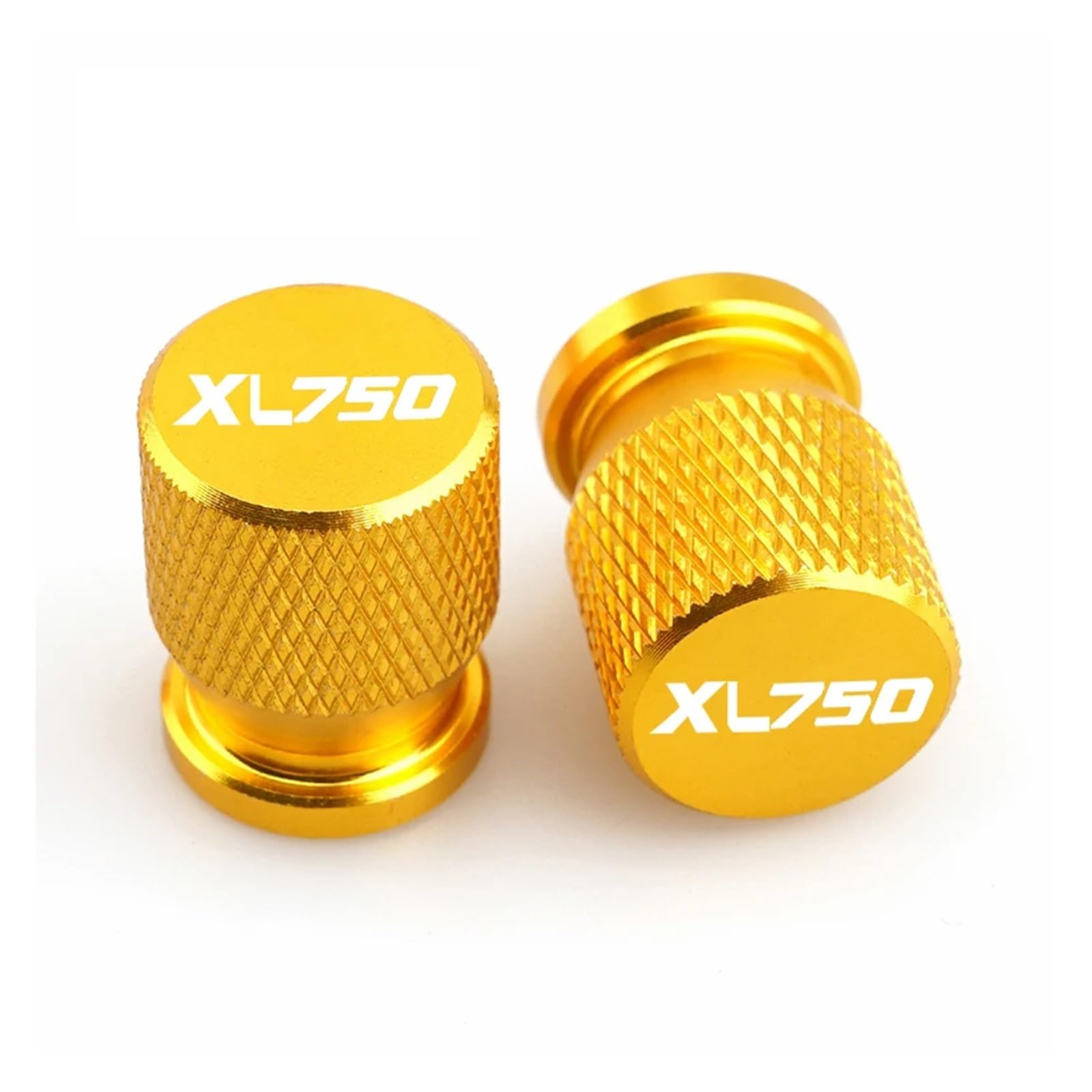 Motorrad-Ventilkernkappe FÜR TRANSALP600 650 700 XLV Transalp XL750 Transalp750 2PCS Motorrad Reifen Ventil Air Port Stem Abdeckung Kappe Stecker CNC Zubehör(Yellow-XL750) von ENGEBS