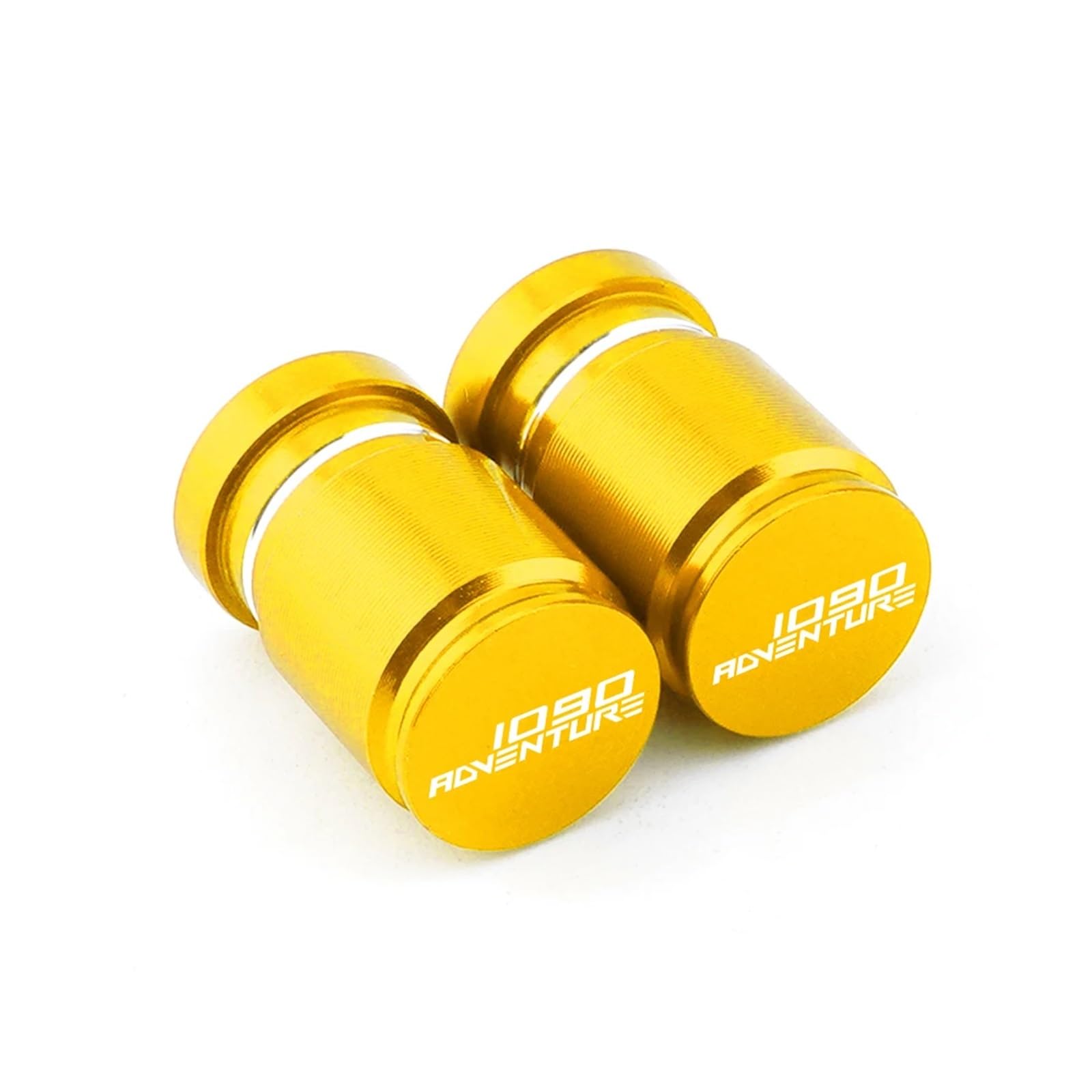 Motorrad-Ventilkernkappe Für Abenteuer 390 790 990 1050 1090 1190 1290 Motorrad CNC Zubehör Rad Reifen Ventil Air Port Stem Abdeckung Kappe Stecker(Yellow) von ENGEBS