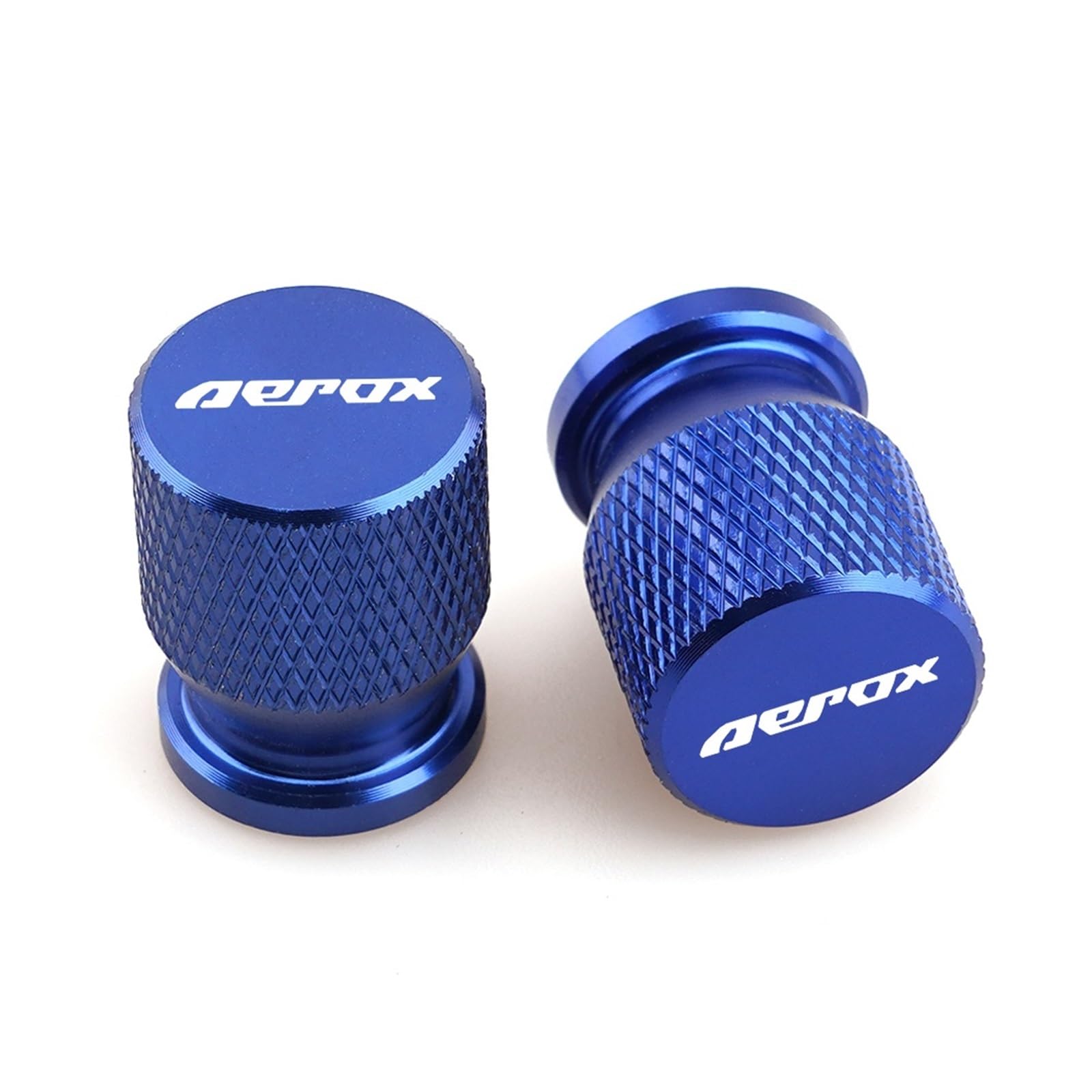 Motorrad-Ventilkernkappe Für Aerox R 50 125 155 2013-2020 2021 AEROX Motorrad Reifen Ventil CNC Aluminium Reifen Air Port Stem Abdeckung Kappe Zubehör(Blue) von ENGEBS