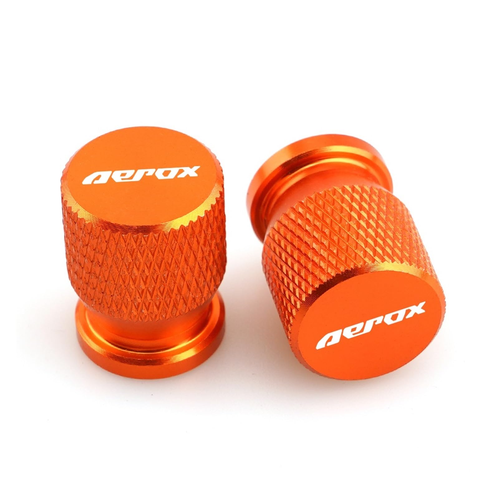 Motorrad-Ventilkernkappe Für Aerox R 50 125 155 2013-2020 2021 AEROX Motorrad Reifen Ventil CNC Aluminium Reifen Air Port Stem Abdeckung Kappe Zubehör(Orange) von ENGEBS