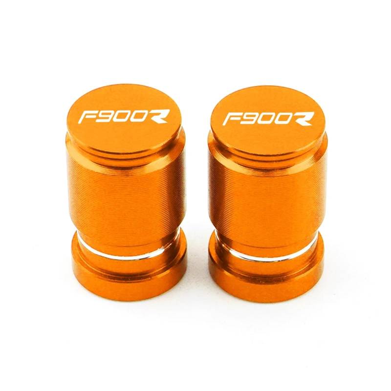 Motorrad-Ventilkernkappe Für F900R F900 RF 900R 2009-2020 2019 2018 2017 2016 Motorrad Zubehör Rad Reifen Ventil Air Port Stem Caps Reifen Abdeckungen(Orange) von ENGEBS