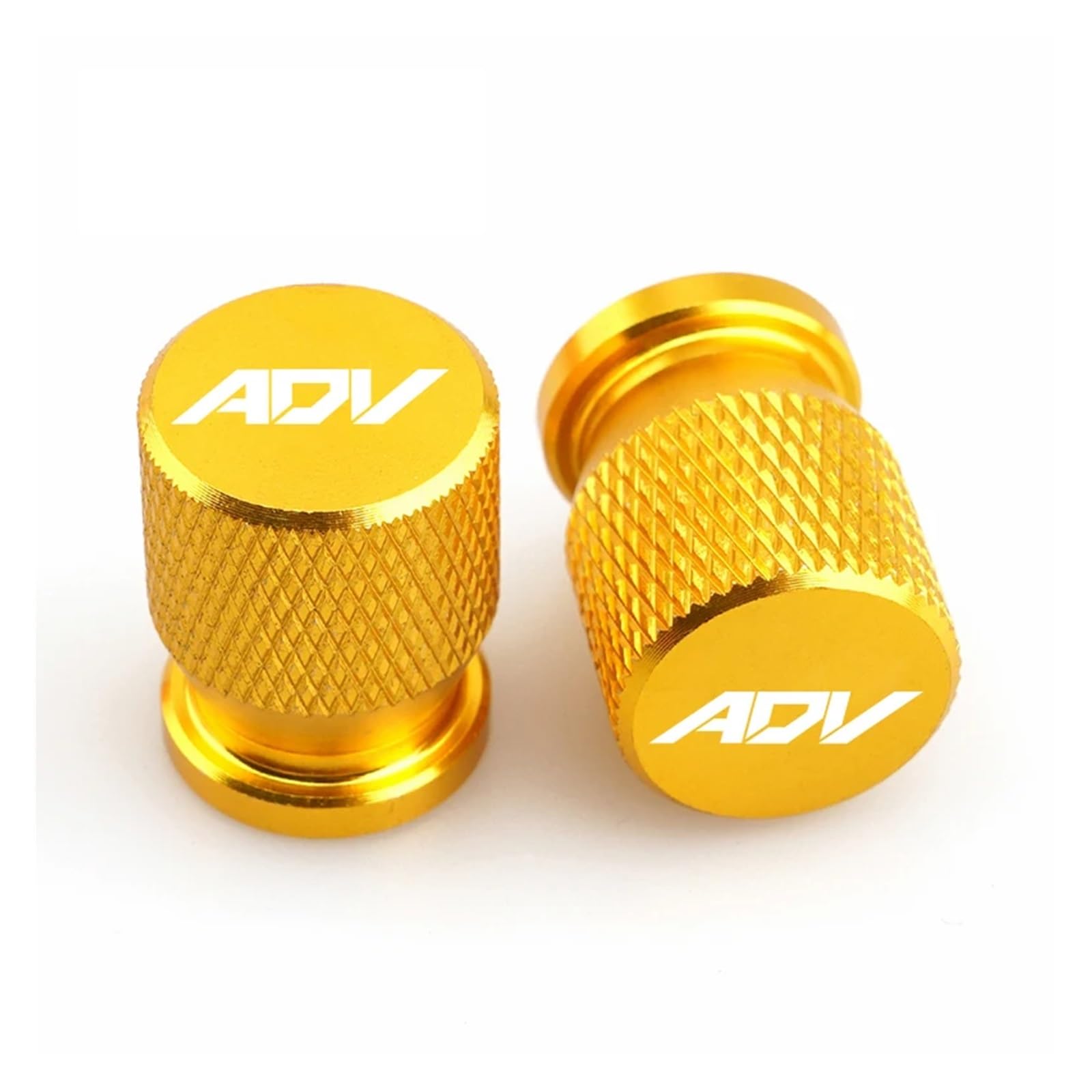 Motorrad-Ventilkernkappe Für Hon@&da ADV350 ADV150 ADV160 ADV 350 150 160 Motorrad CNC Reifen Ventil Air Port Stem Abdeckung Kappe Stecker 2PCS(Yellow ADV) von ENGEBS