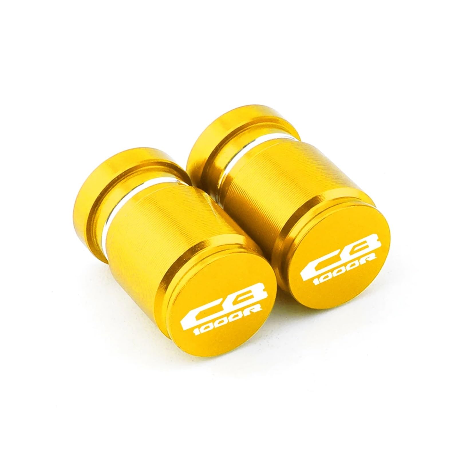 Motorrad-Ventilkernkappe Für Hon@&da CB1000R CB 1000R 2008-2020 Motorrad CNC Zubehör Rad Reifen Ventil Air Port Stem Abdeckung Kappe Stecker(Yellow) von ENGEBS