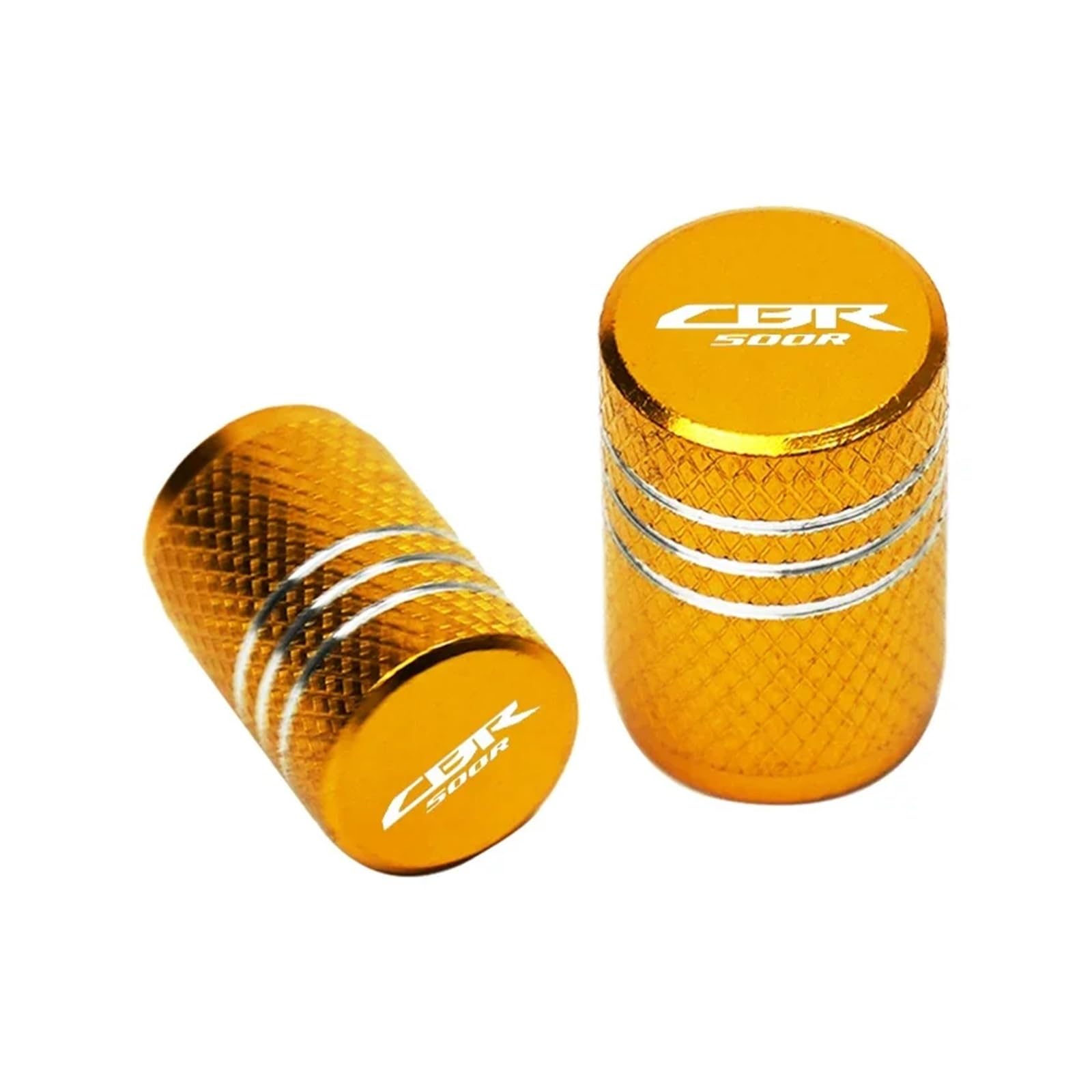 Motorrad-Ventilkernkappe Für Hon@&da CBR500R 2016-2023 2021 2022 Zubehör Motorrad CNC Aluminium Reifen Ventil Air Port Stem Abdeckung Caps(Yellow) von ENGEBS