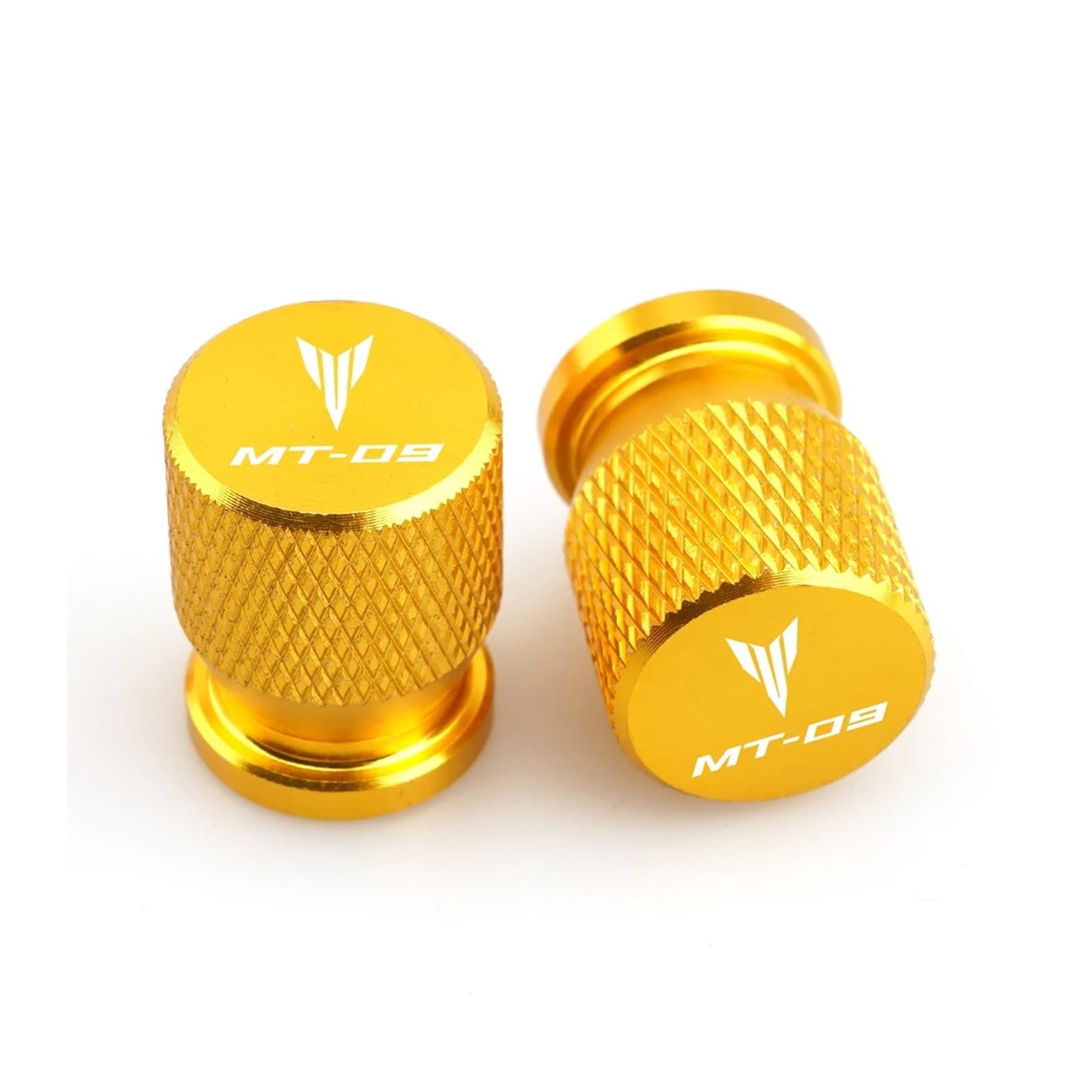 Motorrad-Ventilkernkappe Für MT-09 MT09 Mt 09 2017 2018 2019 Motorrad CNC Rad Reifen Ventil Air Port Stem Caps Abdeckungen Zubehör(Gold) von ENGEBS