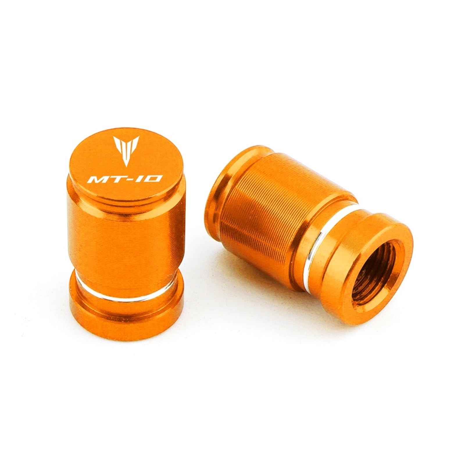 Motorrad-Ventilkernkappe Für MT-10 MT10 Mt 10 2023 2022 2021 Motorrad CNC Aluminium Rad Reifen Ventil Air Port Stem Caps Zubehör(Orange) von ENGEBS