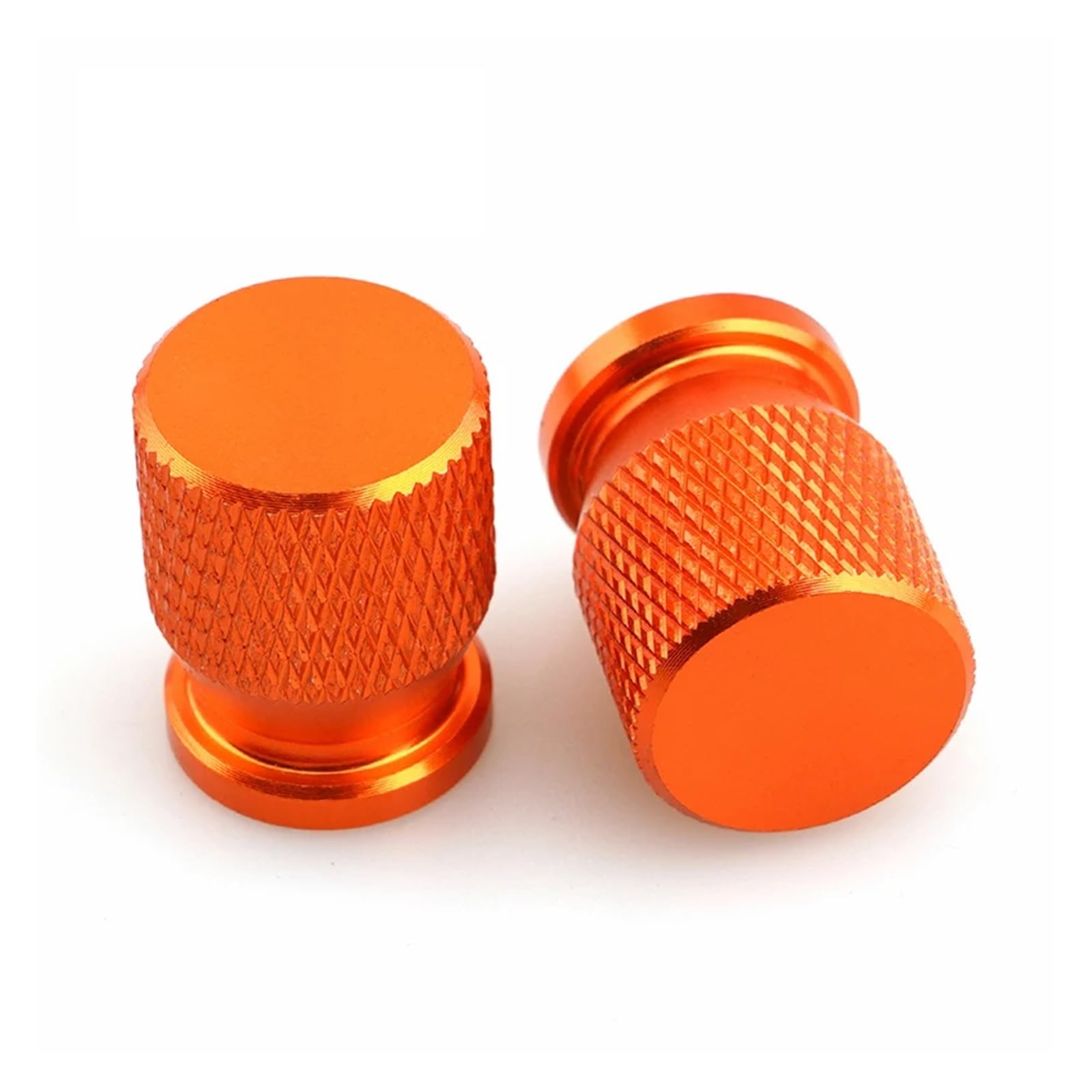 Motorrad-Ventilkernkappe Für NMAX125 NMAX155 NMAX 125 155 Nmax125 Nmax155 2PCS Motorrad Reifen Ventil Air Port Stem Abdeckung Kappe Stecker CNC Zubehör(Orange NO Logo) von ENGEBS