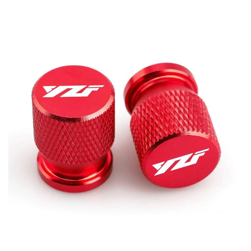 Motorrad-Ventilkernkappe Für YZF R1 R3 R6 R25 R125 R7 YZF Motorrad CNC Reifen Vorbau Luftkappe Luftdichte Abdeckung Rad Reifen Ventilkappen(Red) von ENGEBS