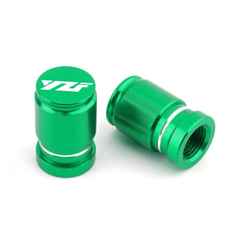 Motorrad-Ventilkernkappe Für YZF R3 R25 R6 R1 R7 R125 YZFR1 YZFR3 YZFR6 YZFR7 YZFR25 2013-2023 Motorrad Reifen Ventil Luft Port Stem Caps Abdeckung Stecker(Green) von ENGEBS