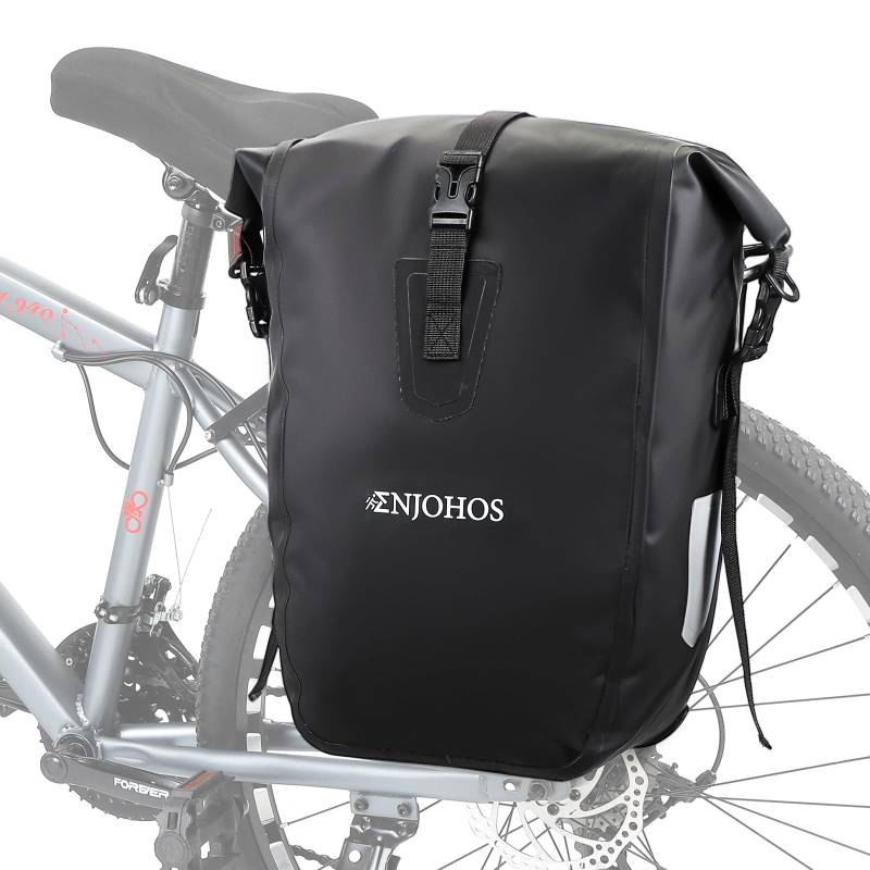 ENJOHOS 3 in 1 Fahrradtasche - Rucksack - Schultertasche,Multifunktionale wasserdichte 25 L Fahrradrucksack Gepäckträger, Gepäckträgertasche & Umhängetasche für Fahrrad Gepäckträger von ENJOHOS