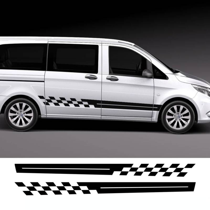 2 STÜCKE Auto Seitenaufkleber, für Mercedes Sprinter Benz Vito V Klasse Berlingo, für Ducato Renault Automobile Tuning Auto Zubehör von ENJOYOU