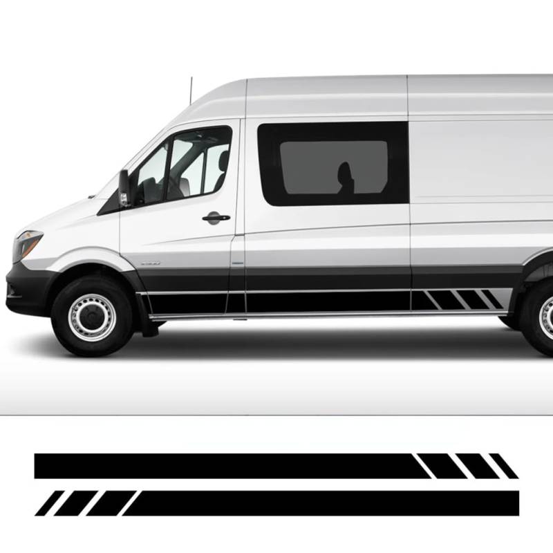 Auto Aufkleber, für Mercedes Benz Sprinter W903 W906 W907 Van Camper Tür Seite Wohnmobil Streifen Vinyl Aufkleber Auto Zubehör von ENJOYOU