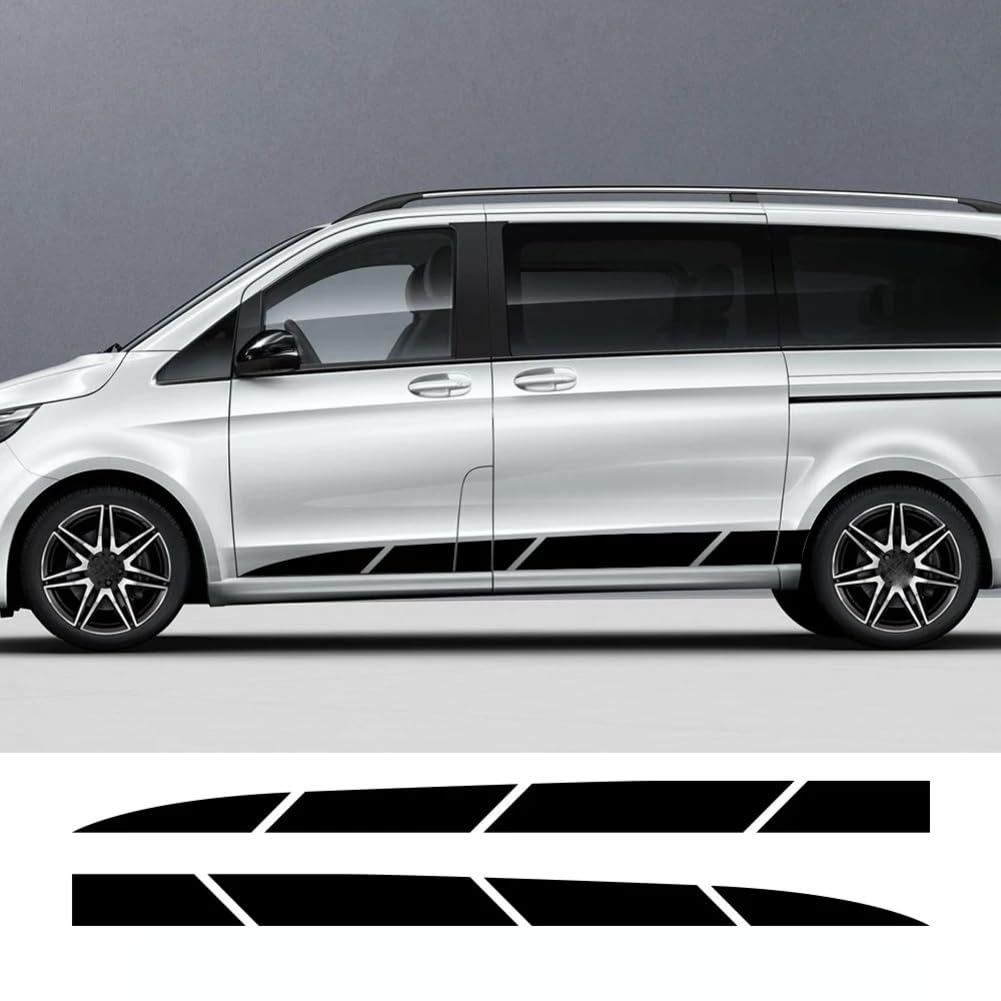 Auto Aufkleber Van Seite Karosserie Streifen Grafik Vinyl Aufkleber, für Mercedes Benz Vito Viano V Klasse W447 W639 Auto Tuning Zubehör von ENJOYOU