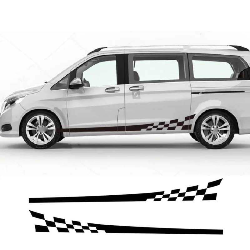 Autoaufkleber, für Mercedes Benz Vito V Klasse Viano W638 W639 W447 Marco Polo EQV Camper Van Vinyl Aufkleber Auto Tuning Zubehör von ENJOYOU