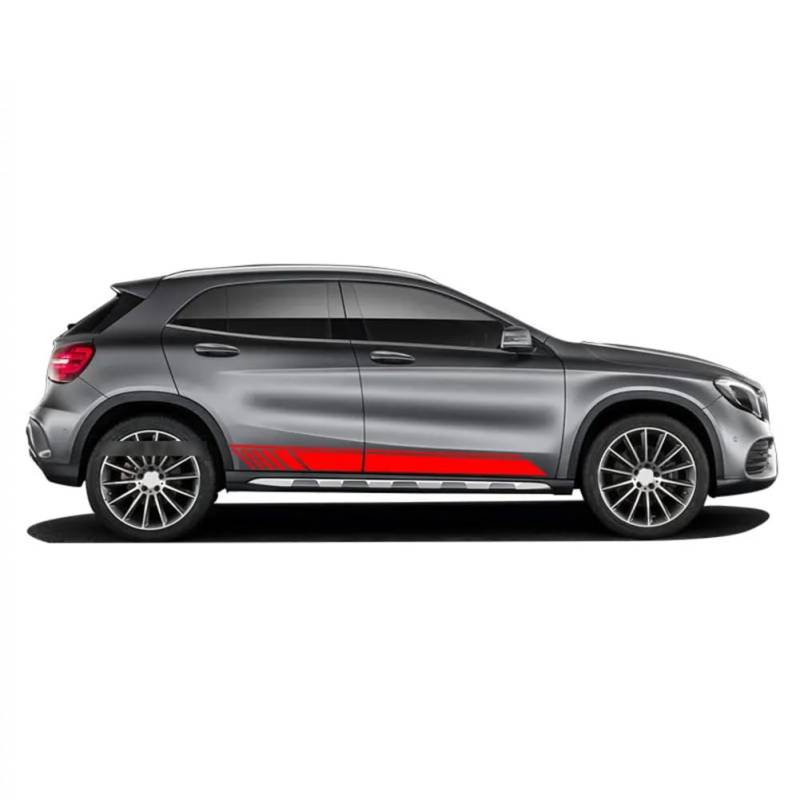 Edition 1 Autotür-Seitenstreifen-Aufkleber, Motorhaube, Heck-Body-Kit, Aufkleber, für M=ercedes B=ENZ GLA-Klasse GLA45 AMG X156 GLA200 H247 GLA250 von ENJOYOU