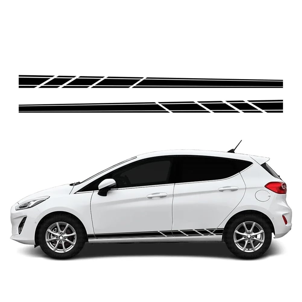 Für Ford Fiesta ST MK7 MK7.5 2008-17 Autotür-Seitenaufkleber-Set, PVC-Abziehbilder, wasserdichte Vinylfolie, Autodekoration, Autozubehör von ENJOYOU