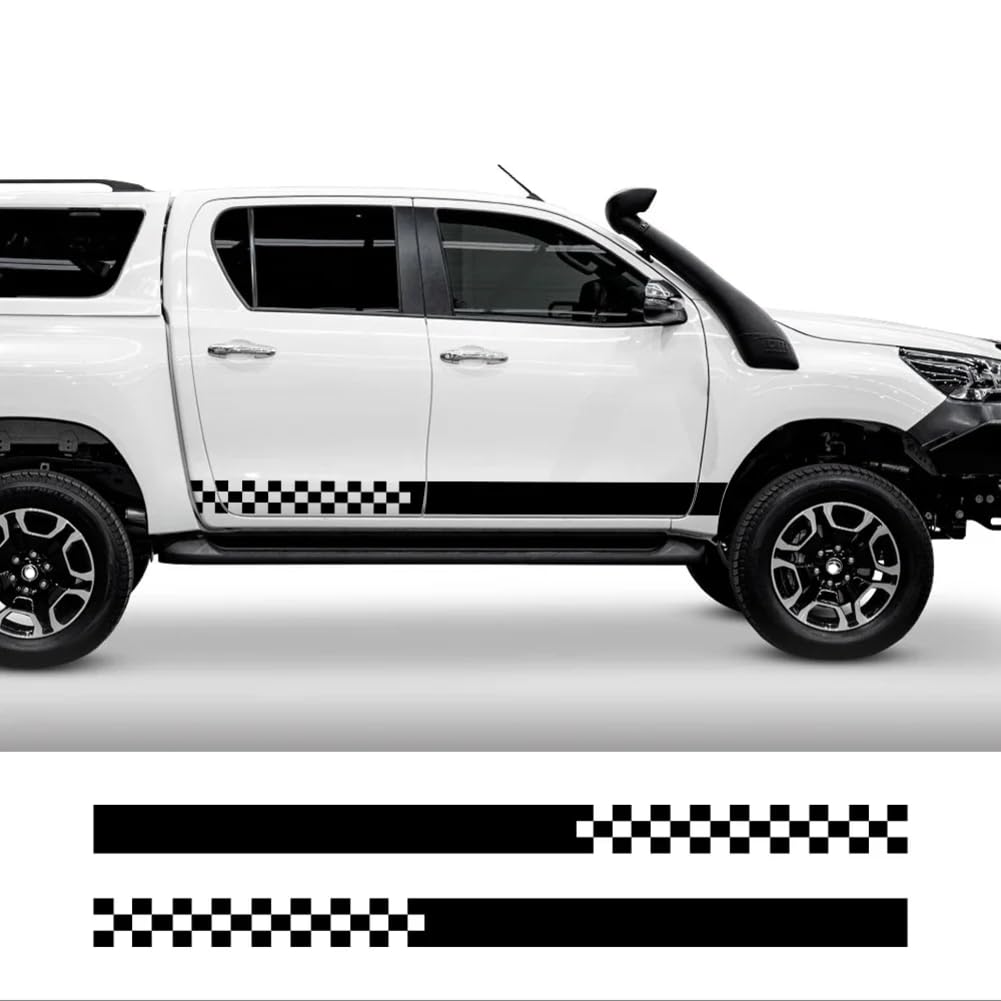 Für Toyota Hilux Pickup, Autoaufkleber, Türseitenaufkleber, Grafikaufkleber, Streifensatz, wasserdichte PVC-Aufkleber, Auto-Außenzubehör von ENJOYOU