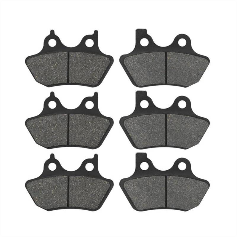 Bremsbeläge Motorrad Vorne Hinten Bremsbeläge 1/2/3 Pairs Für Dyna Für Super Wild Glide Fxdx Für Fxdwg Reiter Für Fxdxt Fxds Sportster Xl1200s Moto Heckbremsbeläge(3Pairs) von ENLIGMA