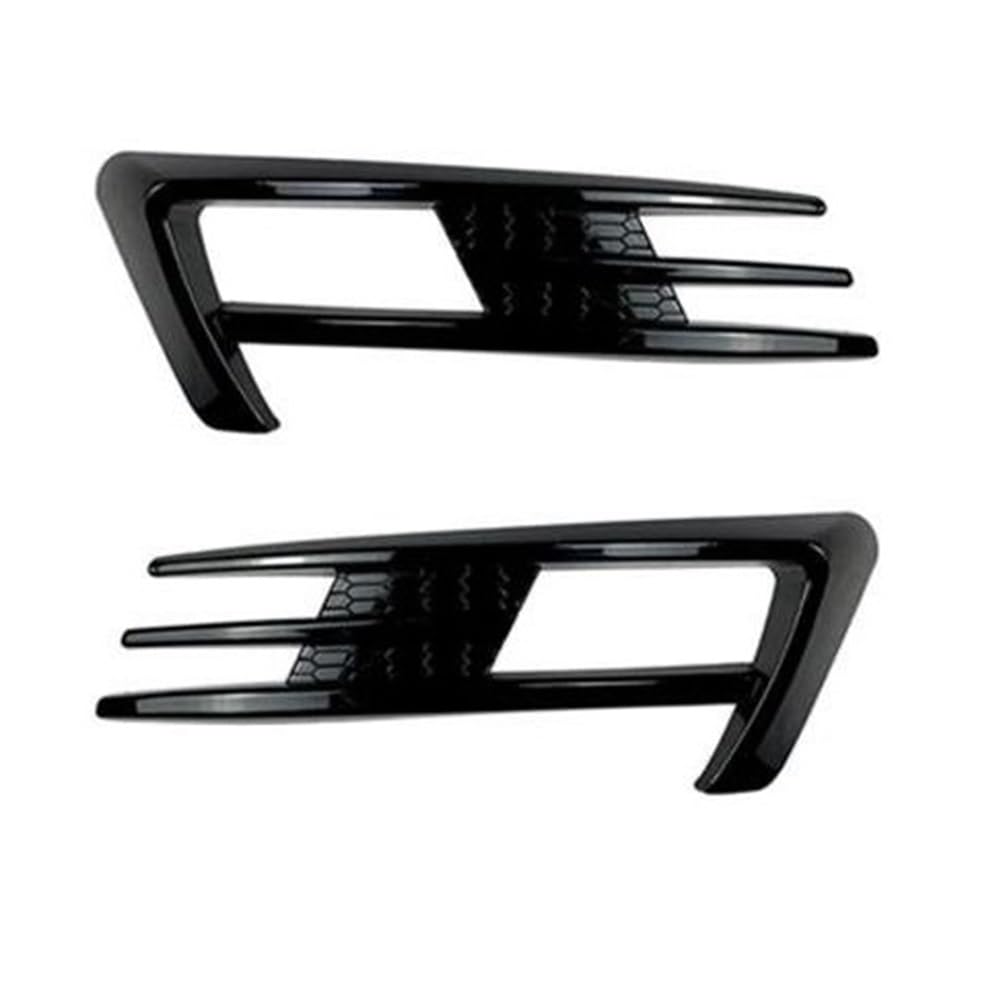 Kühlergrill Auto Für Golf 7 MK7 2014 2015 2016 2017 2018 2019 Front Stoßstange Nebel Licht Gitter Nebel Lampe Augenbraue Abdeckung Trim Frontgrill(Black 2013-2016) von ENSAJRD