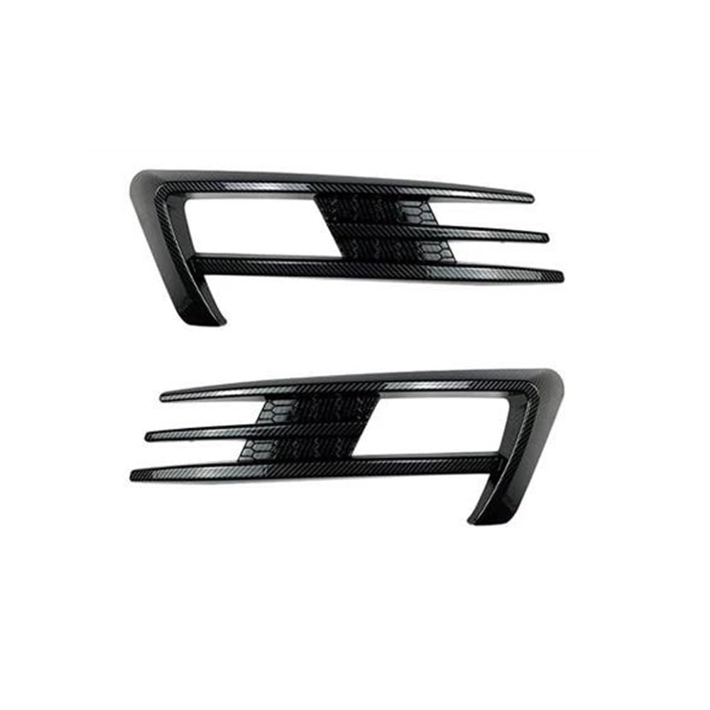 Kühlergrill Auto Für Golf 7 MK7 2014 2015 2016 2017 2018 2019 Front Stoßstange Nebel Licht Gitter Nebel Lampe Augenbraue Abdeckung Trim Frontgrill(Fiber 2013-2016) von ENSAJRD