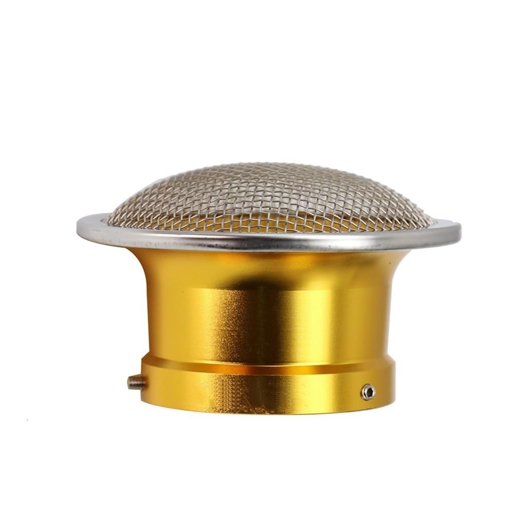 Motorrad-Vergaser Motorrad Vergaser 55mm Luftfilter Tasse Die Wind Tasse Horn Tasse Fit PWK32 PWK34 Vergaser Für OKO Für MIKUNI PZ Motorvergaser(B 55mm Gold) von ENSAJRD