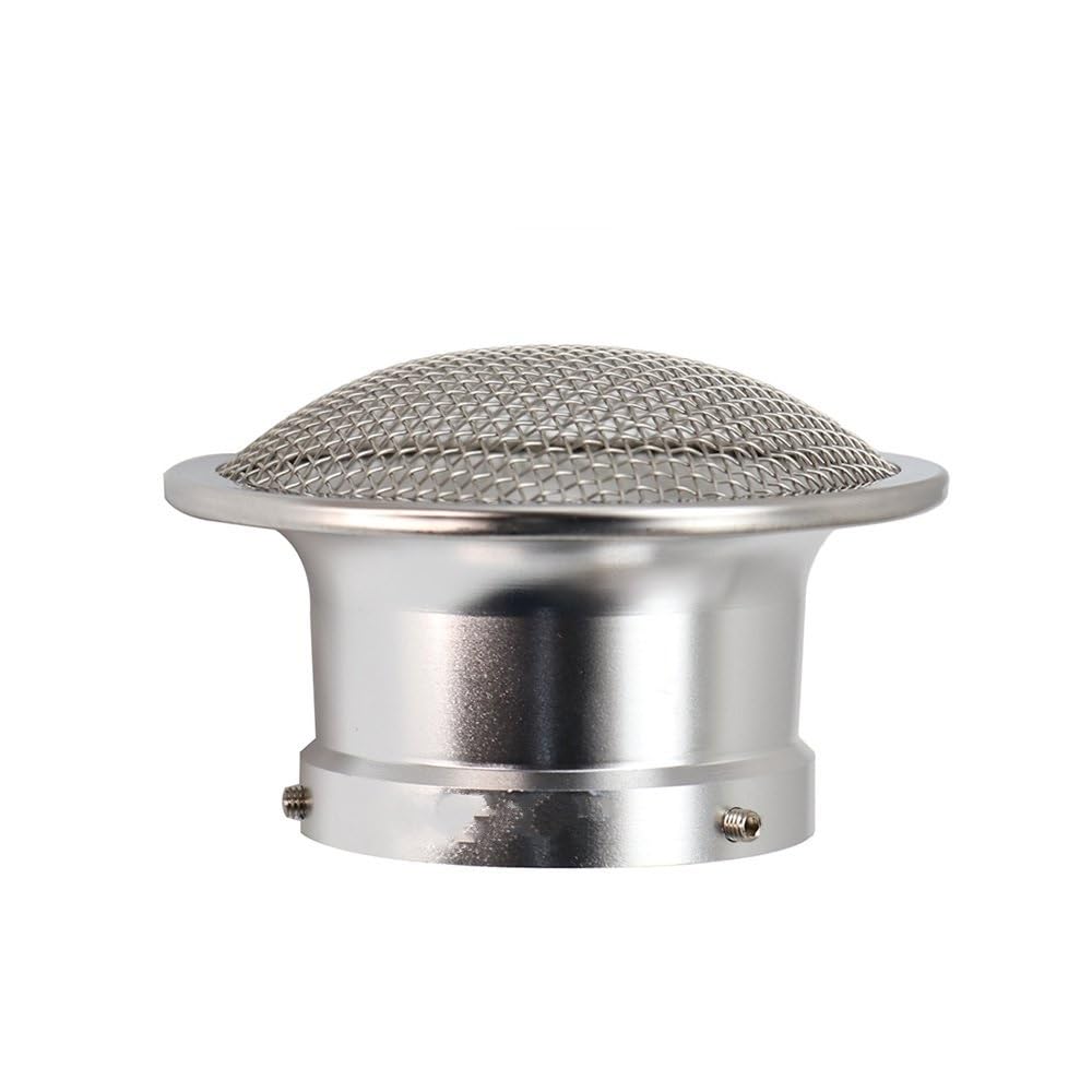 Motorrad-Vergaser Motorrad Vergaser 55mm Luftfilter Tasse Die Wind Tasse Horn Tasse Fit PWK32 PWK34 Vergaser Für OKO Für MIKUNI PZ Motorvergaser(B 55mm Silver) von ENSAJRD