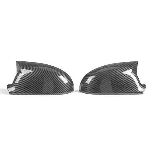 Spiegelkappen Für Golf MK5 Für GTI R 2003-2009 Auto Rück Seite Spiegel Abdeckung Aufkleber Flügel Kappe Außentür Fall Trim Carbon Faser Auto Spiegelkappen(B) von ENSAJRD