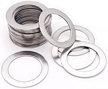 Flache Unterlegscheiben aus Edelstahl 100PCS Edelstahl Flache Washer Ultradünne Dichtung Dünne Shim(.5) von ENSDIEPLS