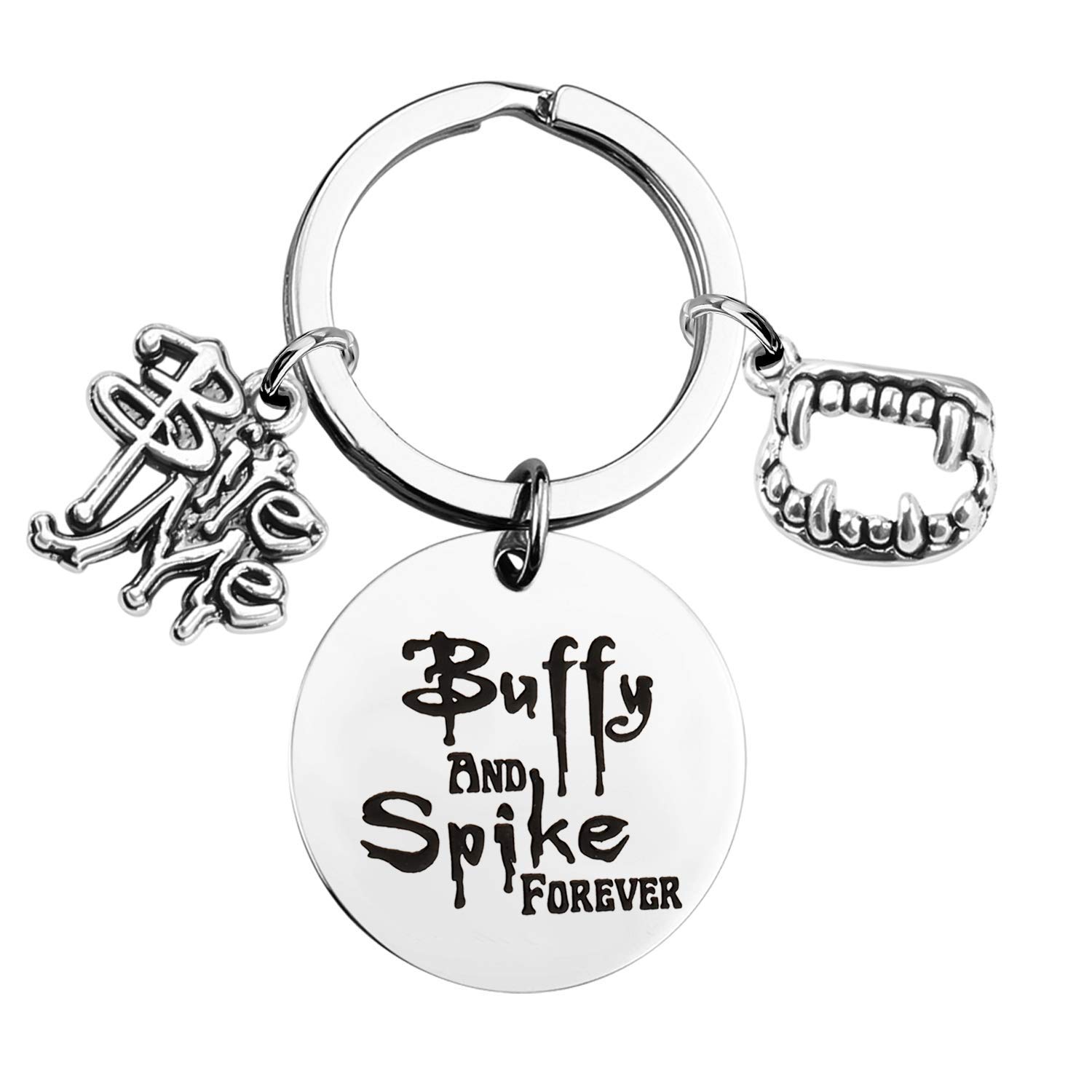 ENSIANTH BTVS Fandom Geschenk Buffy and Spike Forever Geschenk für Buffy Fans, silber, Medium von ENSIANTH