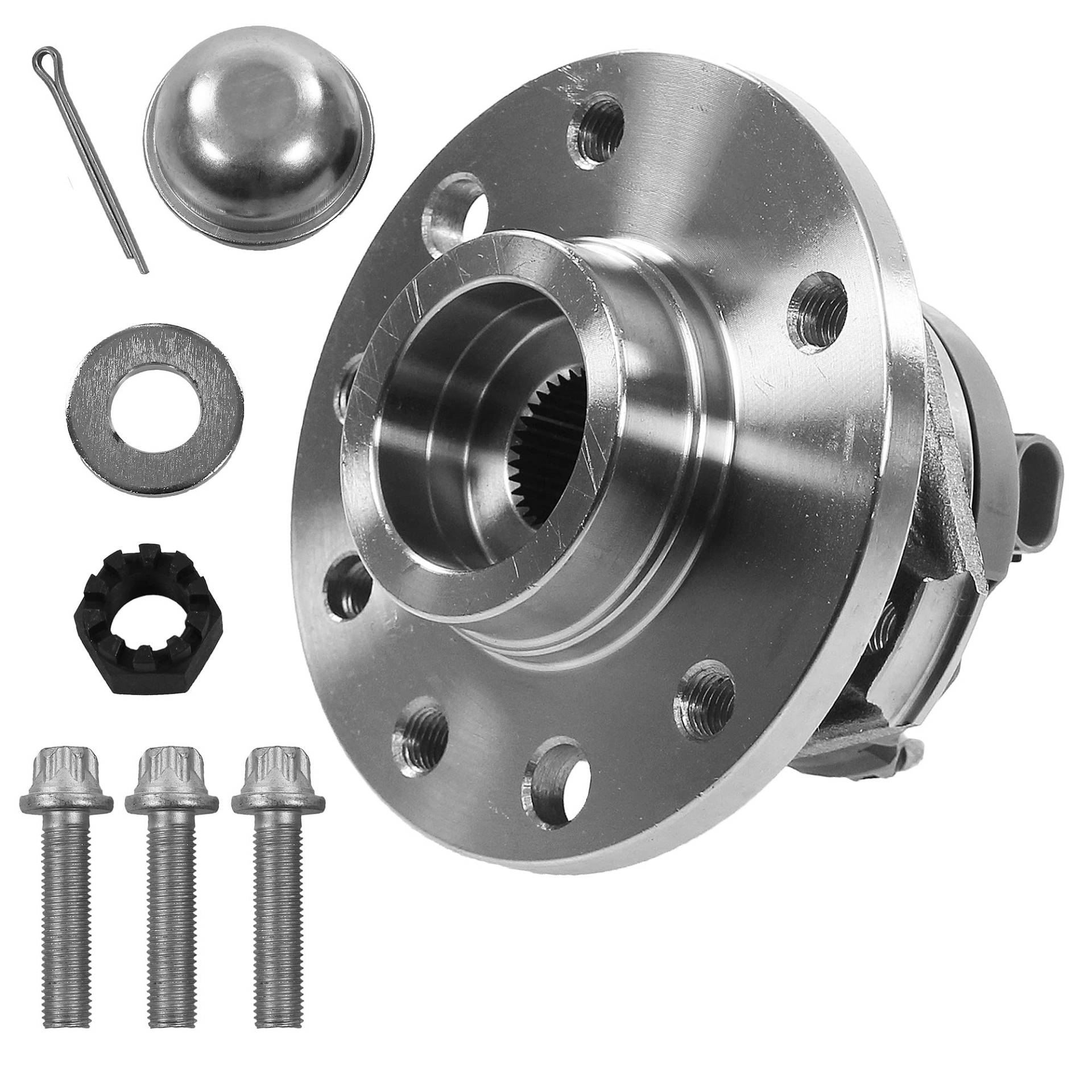 ATEC Germany 1x Radnabe vorne Radlagersatz mit ABS-Sensor, Kompatibel mit OPEL ASTRA G (T98) (F70),ZAFIRA A (T98) von ATEC Germany