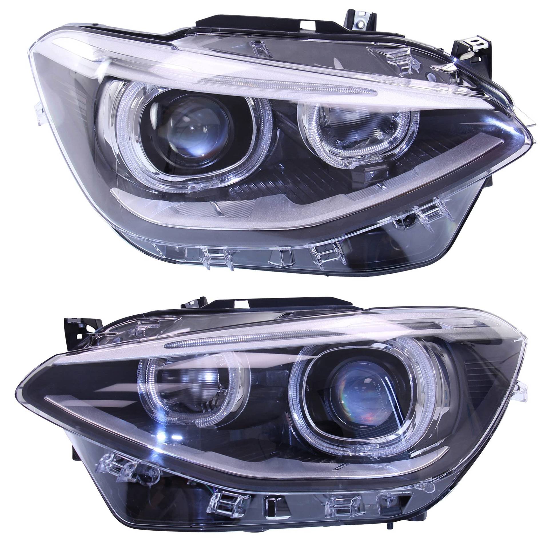 BESTPRICE 2x Bi-Xenon Scheinwerfer Hauptscheinwerfer vorne links + rechts mit LED-Tagfahrlicht D1S Frontscheinwerfer mit Stellmotor für Leuchtweiteregulierung, Kompatibel mit BMW 1 (F20), 1 (F21) von ENVA MADE FOR QUALITY