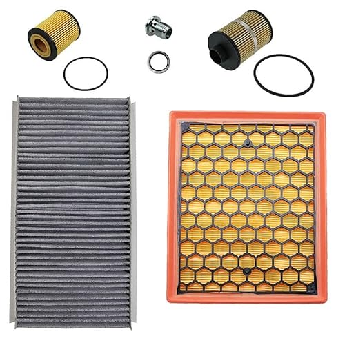 BESTPRICE Inspektionspaket Filterset mit 1x Luftfilter, 1x Innenraumfilter (Pollenfilter) mit Aktivkohle, 1x Ölfilter, 1x Kraftstofffilter, Kompatibel mit OPEL SIGNUM CC (Z03), VECTRA C (Z02) von ENVA MADE FOR QUALITY