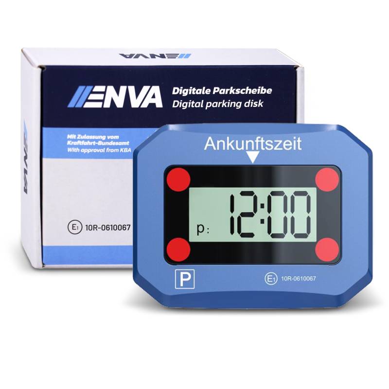 ENVA Elektronische Digitale Parkscheibe - mit Zulassung vom KBA von ENVA MADE FOR QUALITY