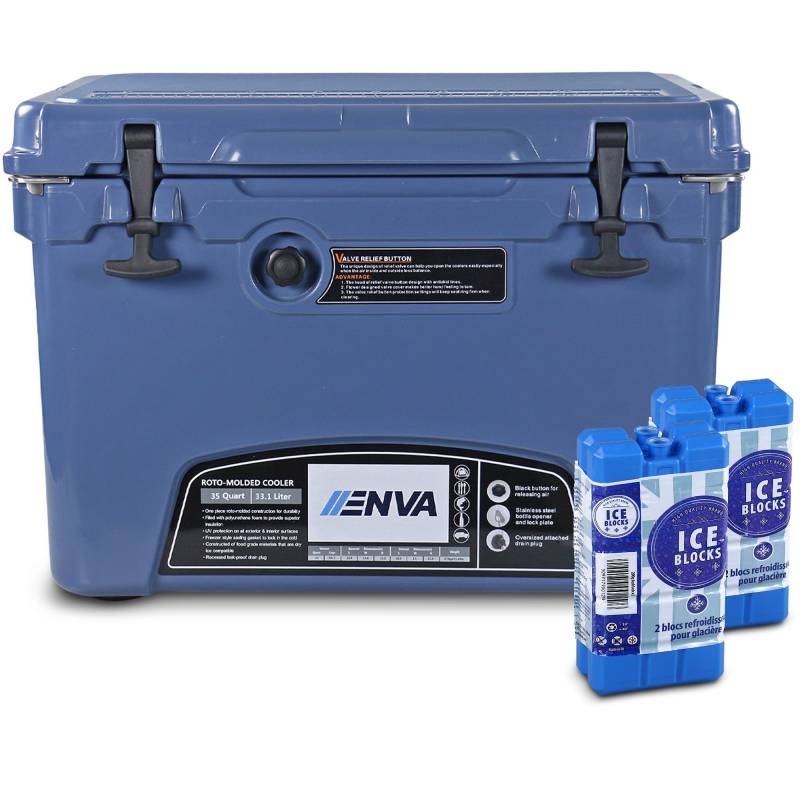 ENVA Passive EIS-Kühlbox - 35QT - 33,1 Liter + 4X Kühlakku von ENVA MADE FOR QUALITY