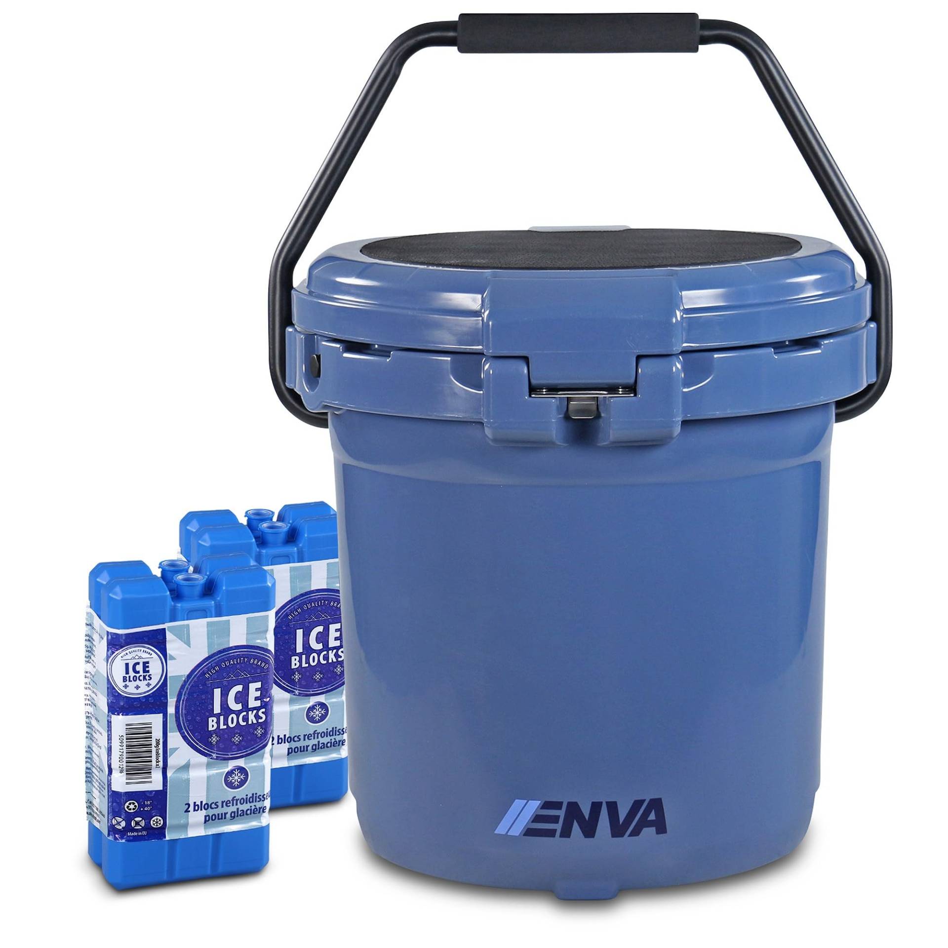 ENVA Passive Kühlbox - Ice Bucket - 18,9 L - 5 Gal + 4X Kühlakku von ENVA MADE FOR QUALITY