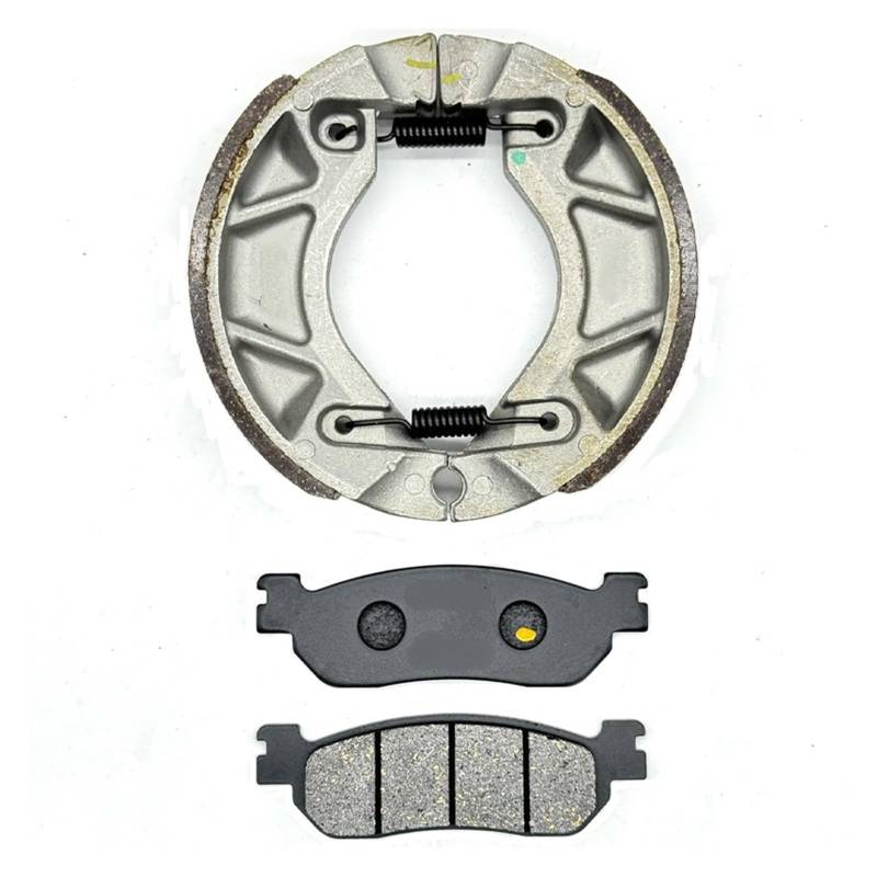 Motorrad Vorne Hinten Bremsbeläge Schuh Set for AT115 Neo CVT/Brasil 2008 / Neo Brasil 05-07 TW125 2003-04 TW225E 2002-2007(Front Rear Pads) von EOOXEKFX