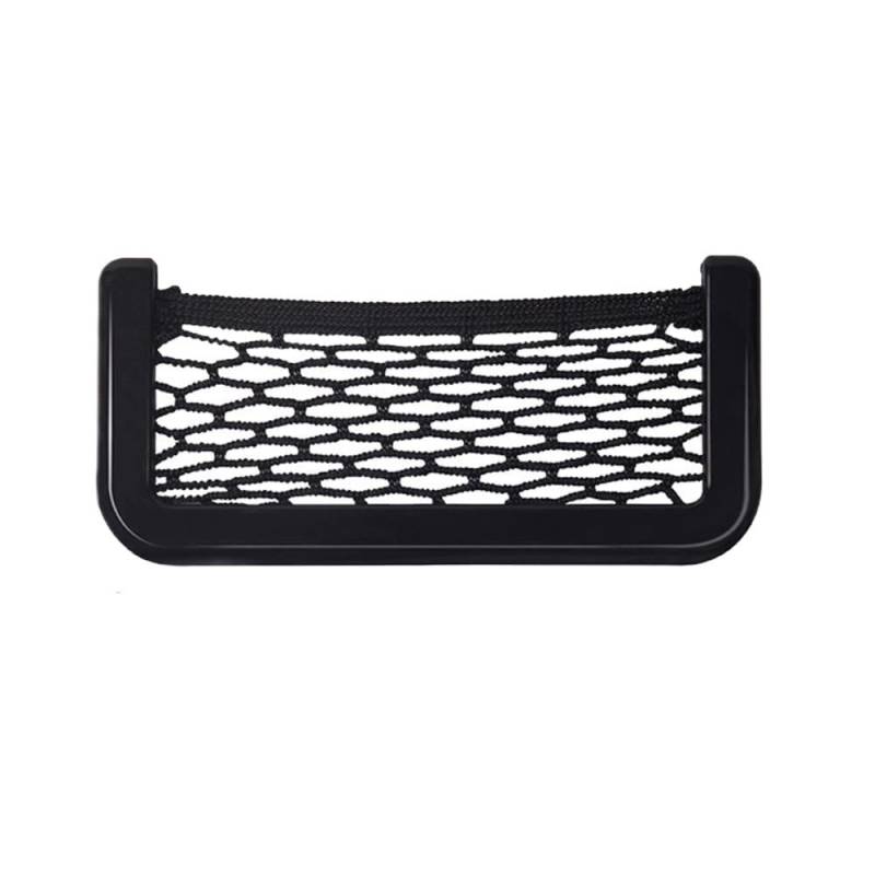 EPBRJMD 1 Stücke Auto-Organizer Aufbewahrungstasche Auto Paste Net Tasche Telefonhalter Autozubehör 20 * 8CM 8 * 15CM Universal for alle Autos Klettverschluss(15X8CM) von EPBRJMD