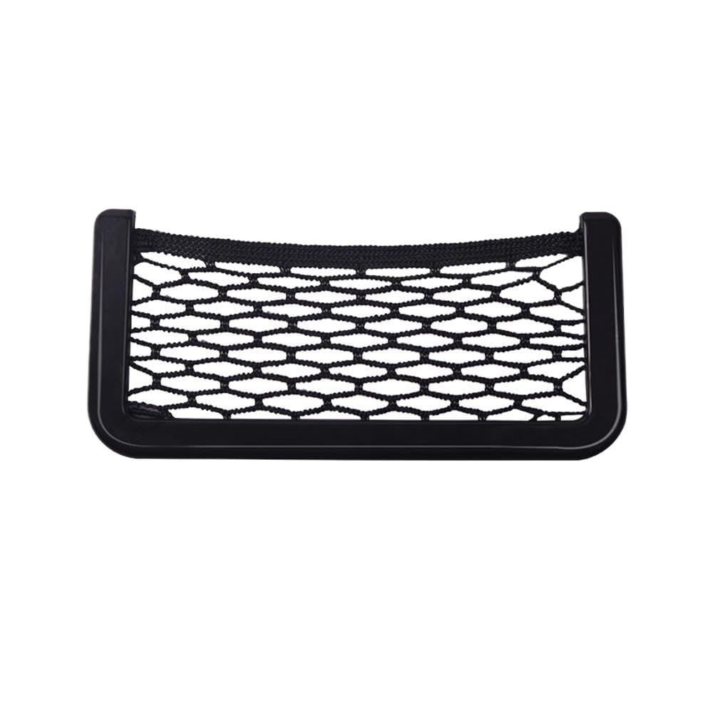 EPBRJMD 1 Stücke Auto-Organizer Aufbewahrungstasche Auto Paste Net Tasche Telefonhalter Autozubehör 20 * 8CM 8 * 15CM Universal for alle Autos Klettverschluss(20X9CM) von EPBRJMD