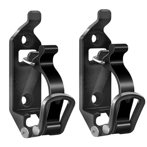 EPBRJMD 2/4 STK Schaufelhalter Auto Gepäckträgerhalter Werkzeug Schnellspanner Schaufel Axt Wandhalterung for Autoanhänger Wohnmobil Boot(Black 2PCS) von EPBRJMD