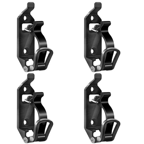 EPBRJMD 2/4 STK Schaufelhalter Auto Gepäckträgerhalter Werkzeug Schnellspanner Schaufel Axt Wandhalterung for Autoanhänger Wohnmobil Boot(Black 4PCS) von EPBRJMD