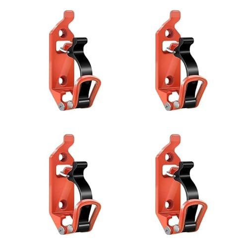 EPBRJMD 2/4 STK Schaufelhalter Auto Gepäckträgerhalter Werkzeug Schnellspanner Schaufel Axt Wandhalterung for Autoanhänger Wohnmobil Boot(Orange 4PCS) von EPBRJMD