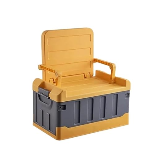 EPBRJMD 60L Outdoor-Aufbewahrungsbox Faltbare Aufbewahrungsbox Campingzubehör Kompatibel for Fahrzeuge Autozubehör Verdickte Aufbewahrungsbox(Yellow1) von EPBRJMD