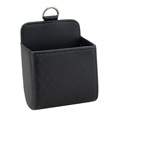 EPBRJMD Aufbewahrungstasche for die Lüftung im Auto, Organizer, Tasche, Sonnenbrillenhalter, Autohalterung, Telefonhalter, Münz-/Schlüsselkartenetui, Organizer mit Haken(Black) von EPBRJMD