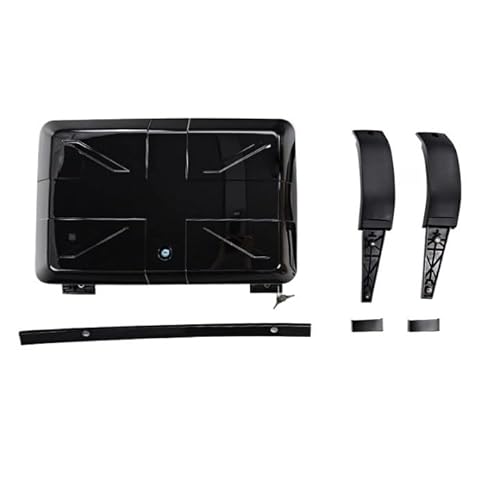 EPBRJMD Auto-Seitenaufbewahrungsgepäckbox Dachgepäckträgertasche Kompatibel for Land Rover Defender 90/110 2020 2021 2022 2023 Autozubehör(Gloss Black B) von EPBRJMD