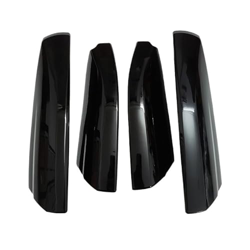 EPBRJMD Dachgepäckträger Gepäckträger Kompatibel for Toyota Highlander 2009 2010 2011 2012 2013 Bar Schienenende Schutzabdeckung Schale(Bright Black 4pcs) von EPBRJMD